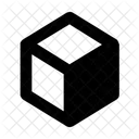 3 D Kasten Quadrat Symbol