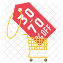 30 70 Percentage Discount  Icône