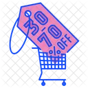 30 70 Percentage Discount  Icône