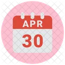 30 April April 30 30 Date Icon