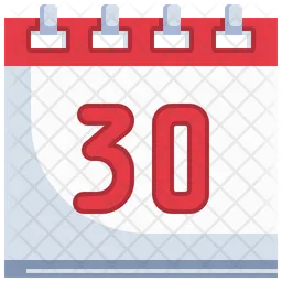 30 Date  Icon