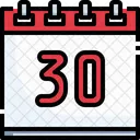 30 Date 30 Days Date Icône