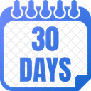 30 Days 30 Date 30 Icon