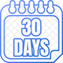 30 Days 30 Date 30 Icon