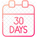 30 Days Calendar  Icon