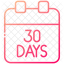 30 Days Calendar  Icône
