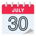30 de julho  Ícone