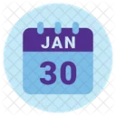 Januar Datum Kalender Symbol