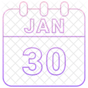 January Date Calendar Icon