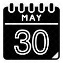 Mai 30 Mai Kalendertag Symbol