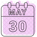 May Calendar Date Icon