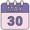 May Calendar Date Icon