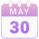 May Calendar Date Icon