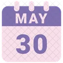 May Calendar Date Icon