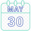 May Calendar Date Icon