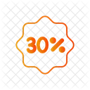 30 Percent Discount Sale Icon