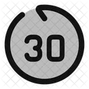 30 Secondes 30 Sec Reculer Sec Icône