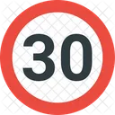30 Speed Limit Speed Limit Road Icône