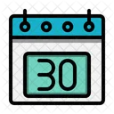 30 St Date Calendar Icon