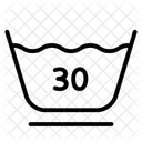 30°C mild fine wash  Icon