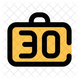 30kg baggage limit  Icon