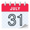 31 de julho  Ícone