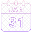 Januar Datum Kalender Symbol