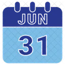 June Date Calendar Icon