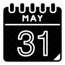 Mai 31 Mai Kalendertag Symbol