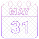 May Calendar Date Icon