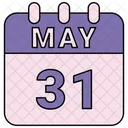 May Calendar Date Icon