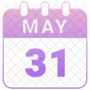 May Calendar Date Icon