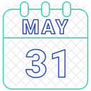 May Calendar Date Icon