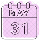 May Calendar Date Icon