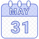 May Calendar Date Icon