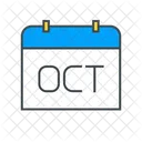 Oktober Kalender Datum Symbol