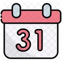 31st 31 Calendar Icon
