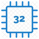 32 Bit Processor  Icon