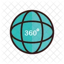 360 Angle  Icon