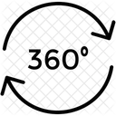 360 Angle  Icon