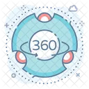 360 View Camera Live Coverage Vr Coverage Icon