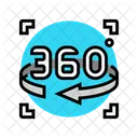Degree Arrow Augmented Icon