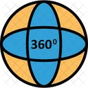 360 degree camera  Icon