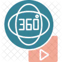 360 Degree Virtual Reality 360 Degree Vision Icon