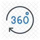 360 Degree Rotate  Icon