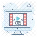 360 degree video  Icon