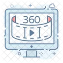 360 Degree Video  Icon
