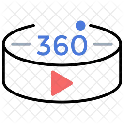 360 Degree video  Icon