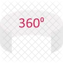 360 Grad 360 Grad App 360 Grad Sicht Symbol