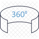 360 Grad 360 Grad App 360 Grad Sicht Symbol